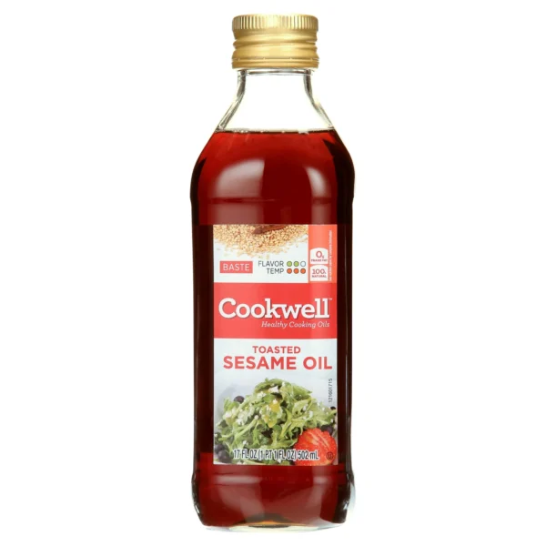 Cookwell Toasted Pure Sesame Oil, 17 oz