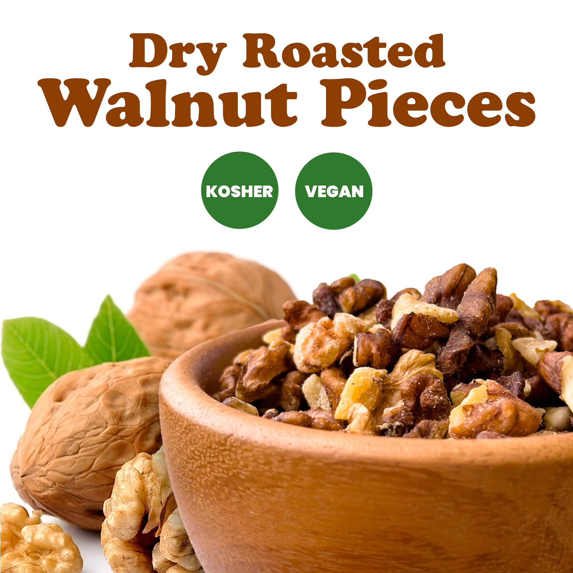 Dry Roasted Walnut Pieces - Image 2