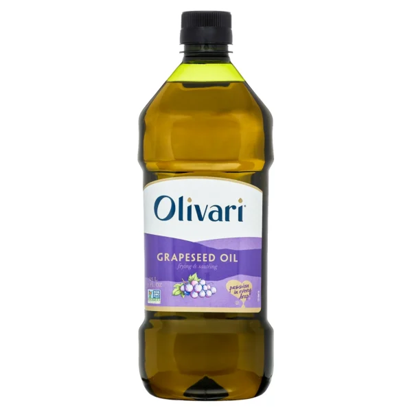 Olivari Grapeseed Oil, Cooking Oil for Frying & Sauteing, 51 fl oz