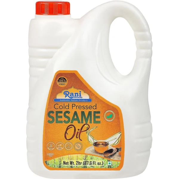 Rani Sesame Oil 67.6 Ounce (2 Liter) Cold Pressed