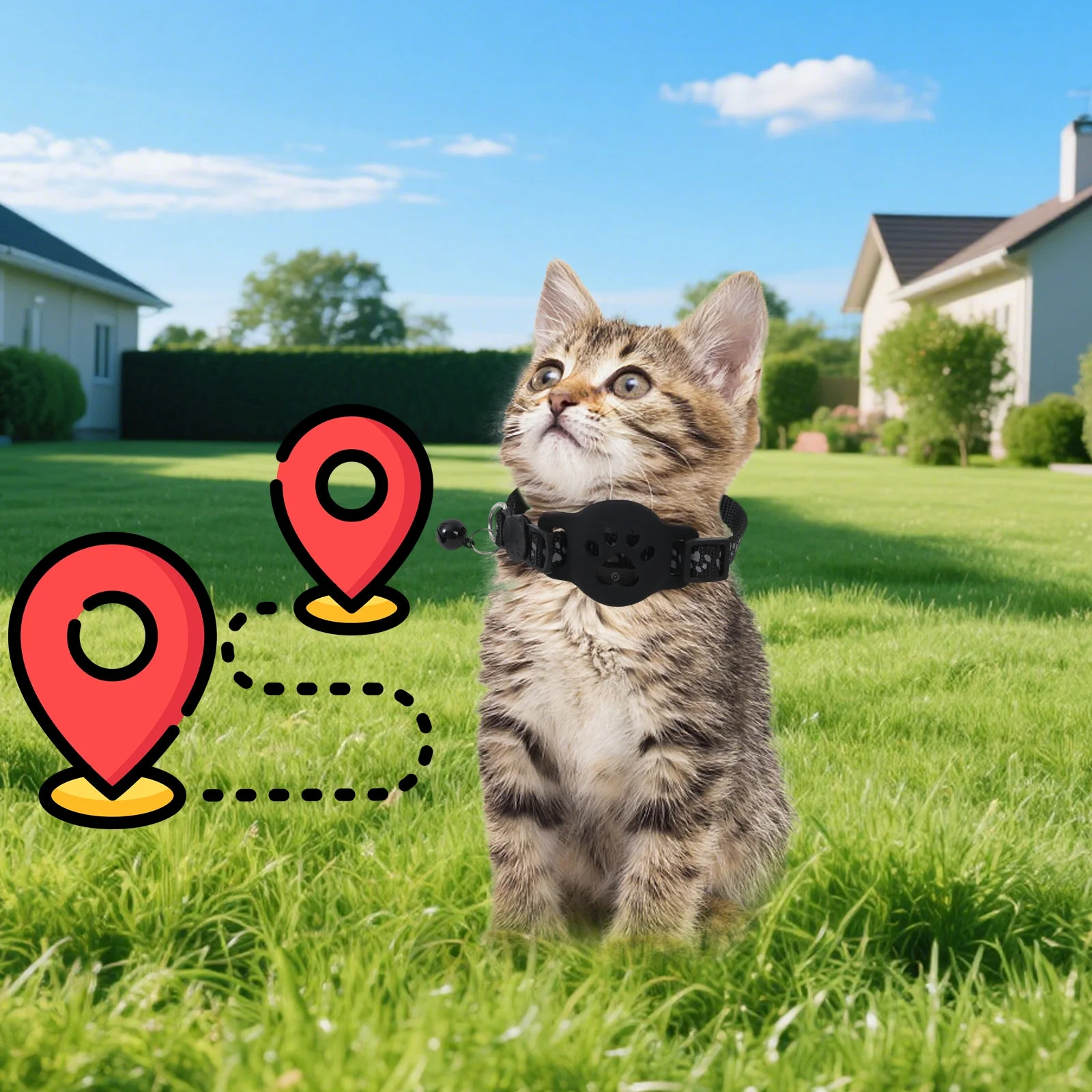Cat Tracker GPS Collar for Cats Electronic Pet Locator - Image 2