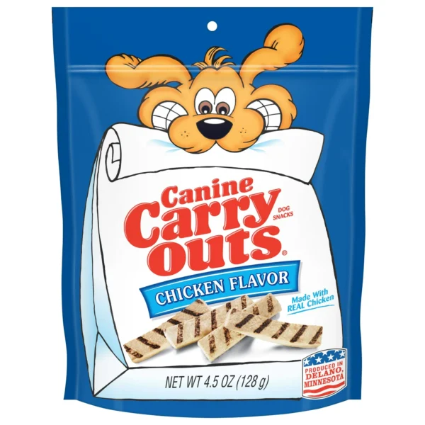 Canine Carry Outs Chicken Flavor Dog Treats, 4.5oz Bag