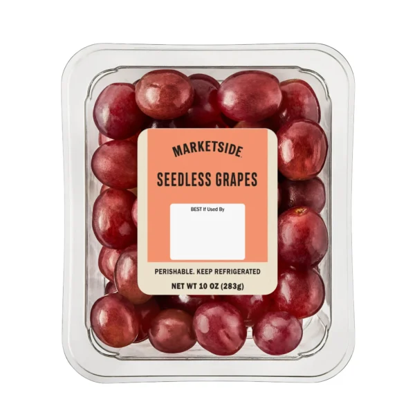 Marketside Fresh Ready to Eat Seedless Whole Grapes, 10 oz, Tray