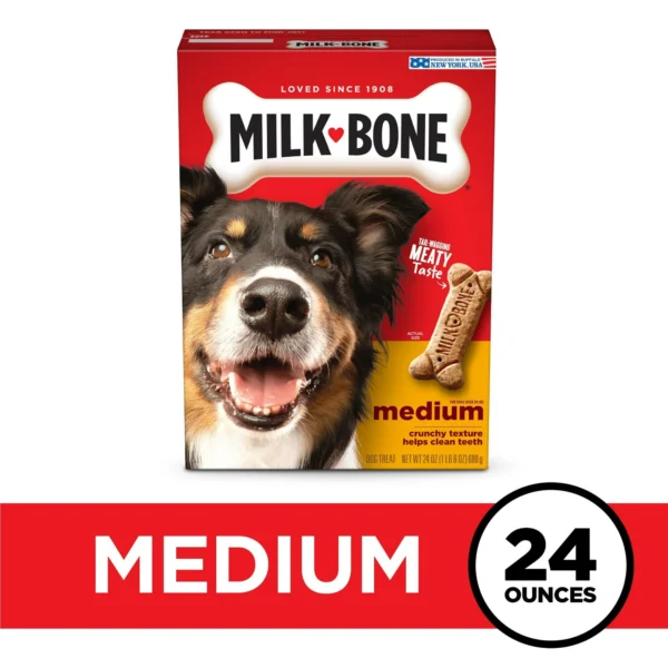 Milk Bone Original Biscuits, Medium Dog Treats, 24 oz