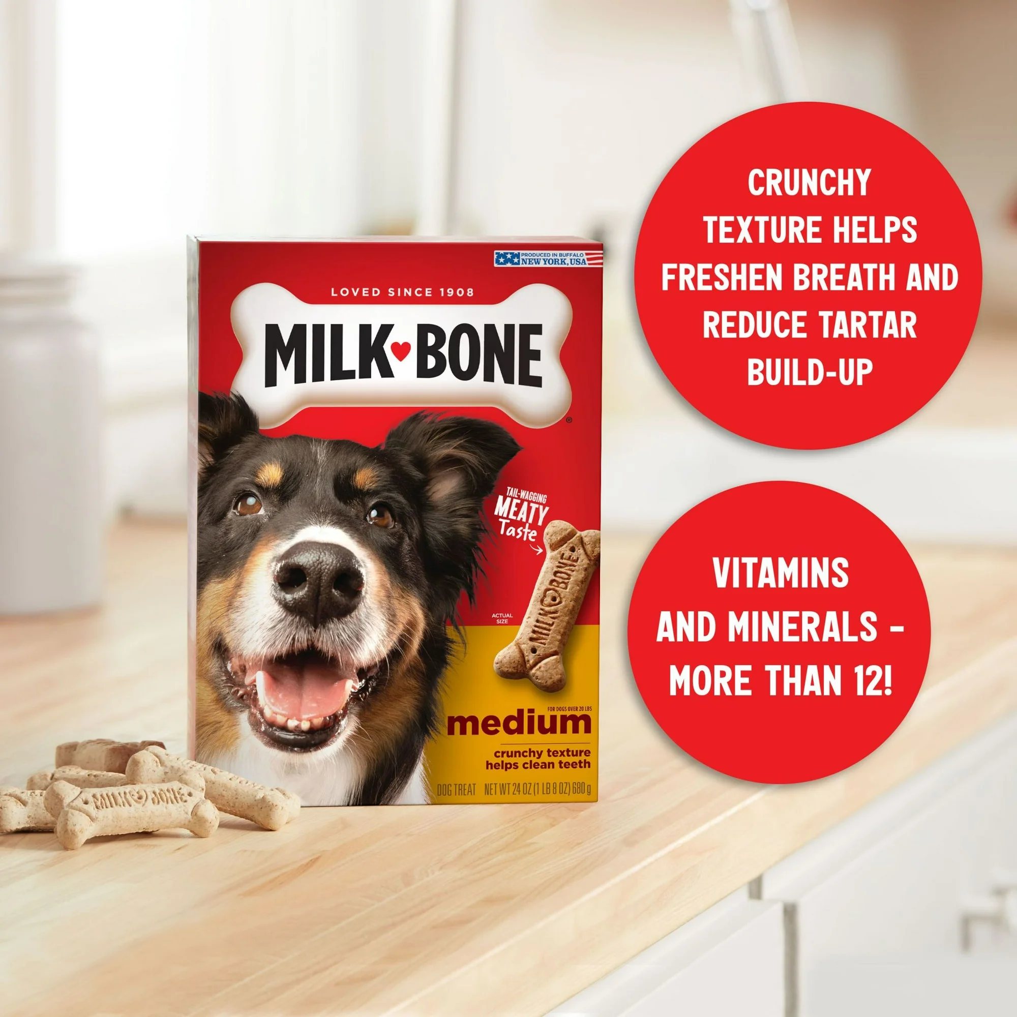 Milk Bone Original Biscuits, Medium Dog Treats, 24 oz - Image 3