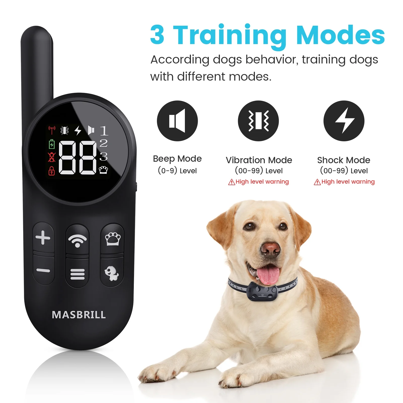 Rechargeable Dog Shock Collar with Remote - Image 4
